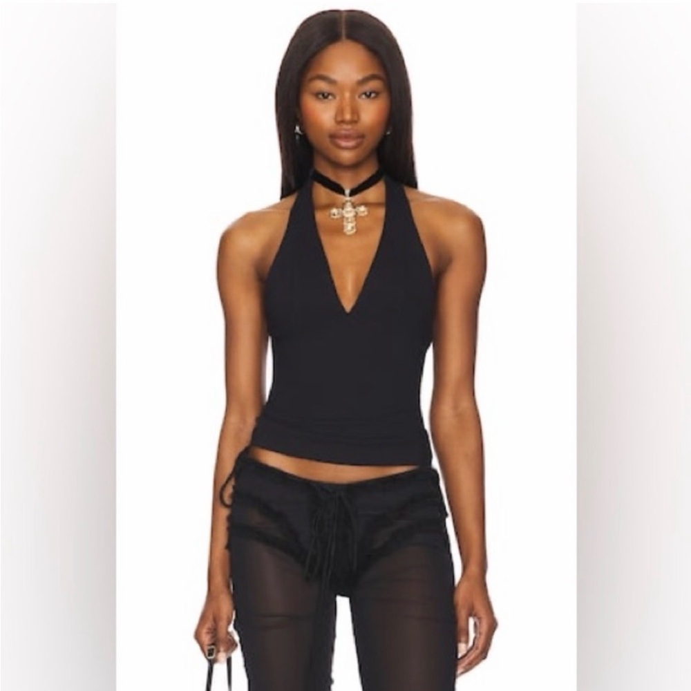NWT Free People Still Here Halter | Black | Large - Picture 2 of 4